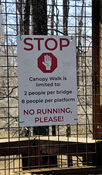 no running sign